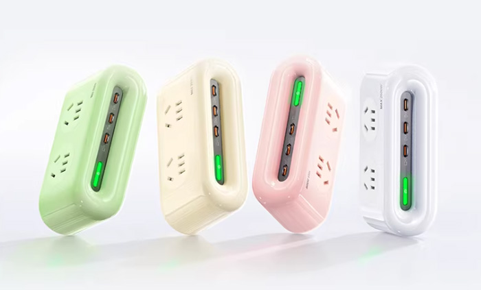 图拉斯小云团桌面充电站插线板 usbc多孔大功率插座 