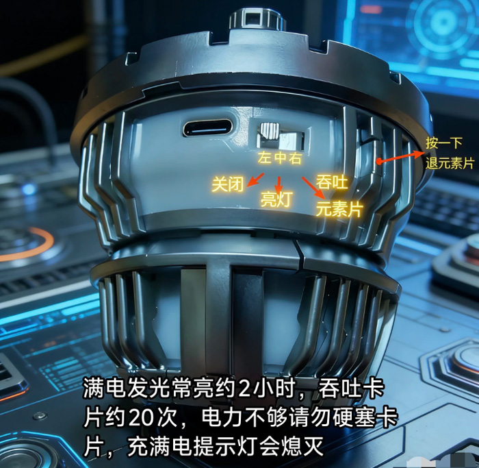 钢铁侠MK1托尼胸灯 方舟反应堆马克5机械感潮玩模型 