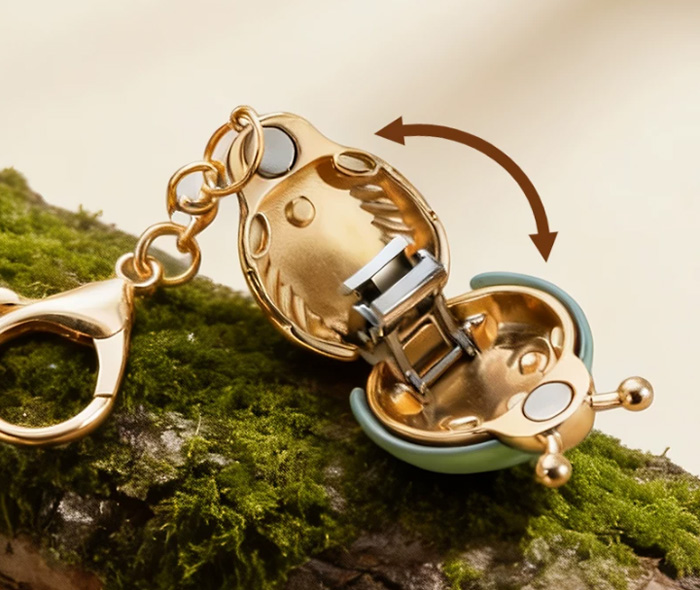 张小泉卡通瓢虫磁吸指甲剪 迷你旅行便携式指甲刀 