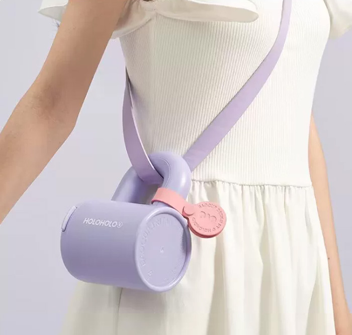 holoholo包包杯 高颜值斜挎可爱少女简约随行水杯 