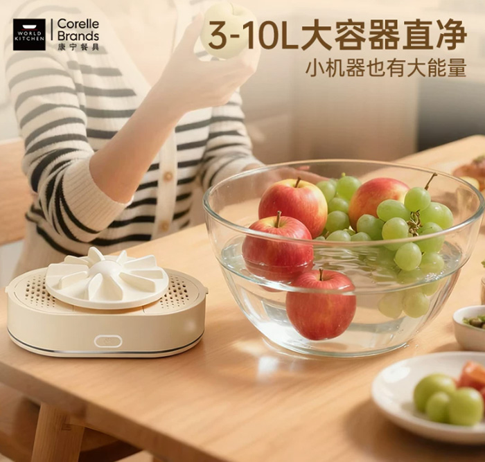 康宁餐具果蔬清洗机 无线食材净化机去农药残留 
