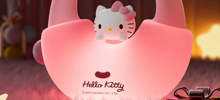 库洛米小夜灯 哈喽kitty三丽鸥手提小夜灯