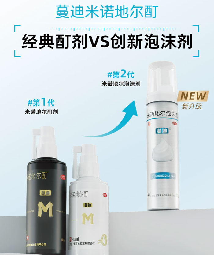 蔓迪米诺地尔男士生发液酊剂防脱密发育发