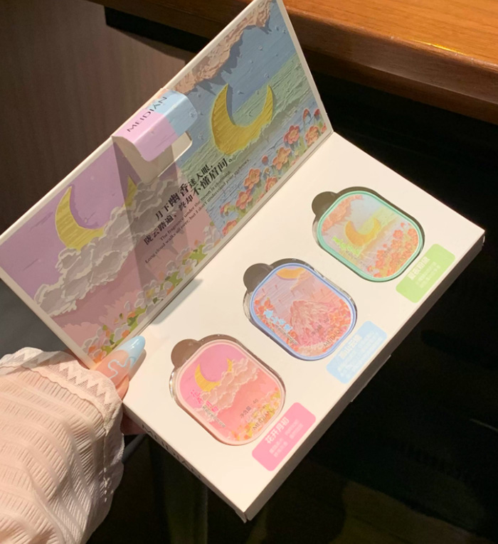 固体香膏礼盒套装古风清新小众礼品盒  被他们以为巨贵的礼物啊 