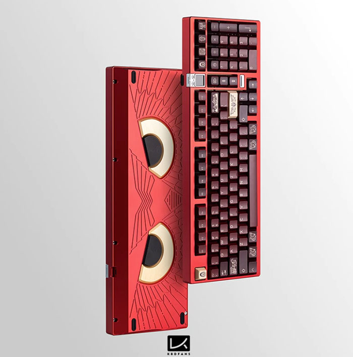 KBDfans Athena 1800雅典娜猫头鹰主题客制化机械键盘套件