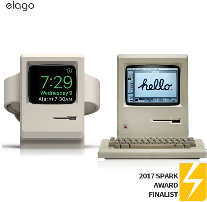 AppleWatch复古手表充电支架 elagoWT3复古创意硅胶支架手表底座