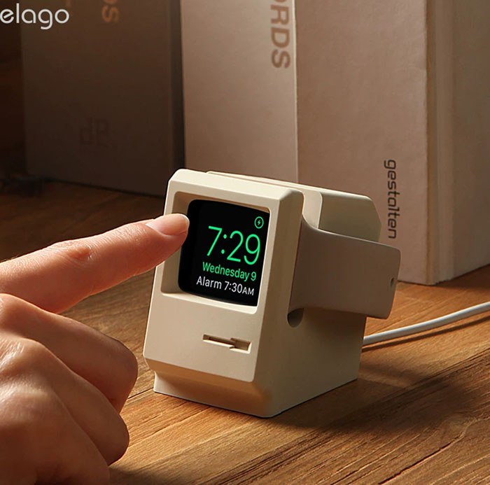 AppleWatch复古手表充电支架 elagoWT3复古创意硅胶支架手表底座